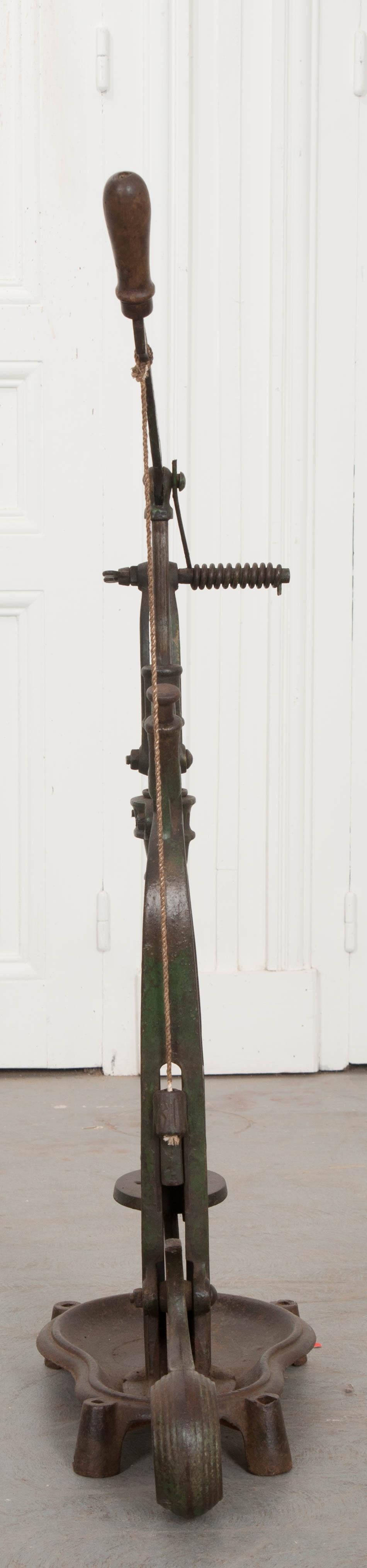 French 19th Century Painted Iron Wine Corker 4