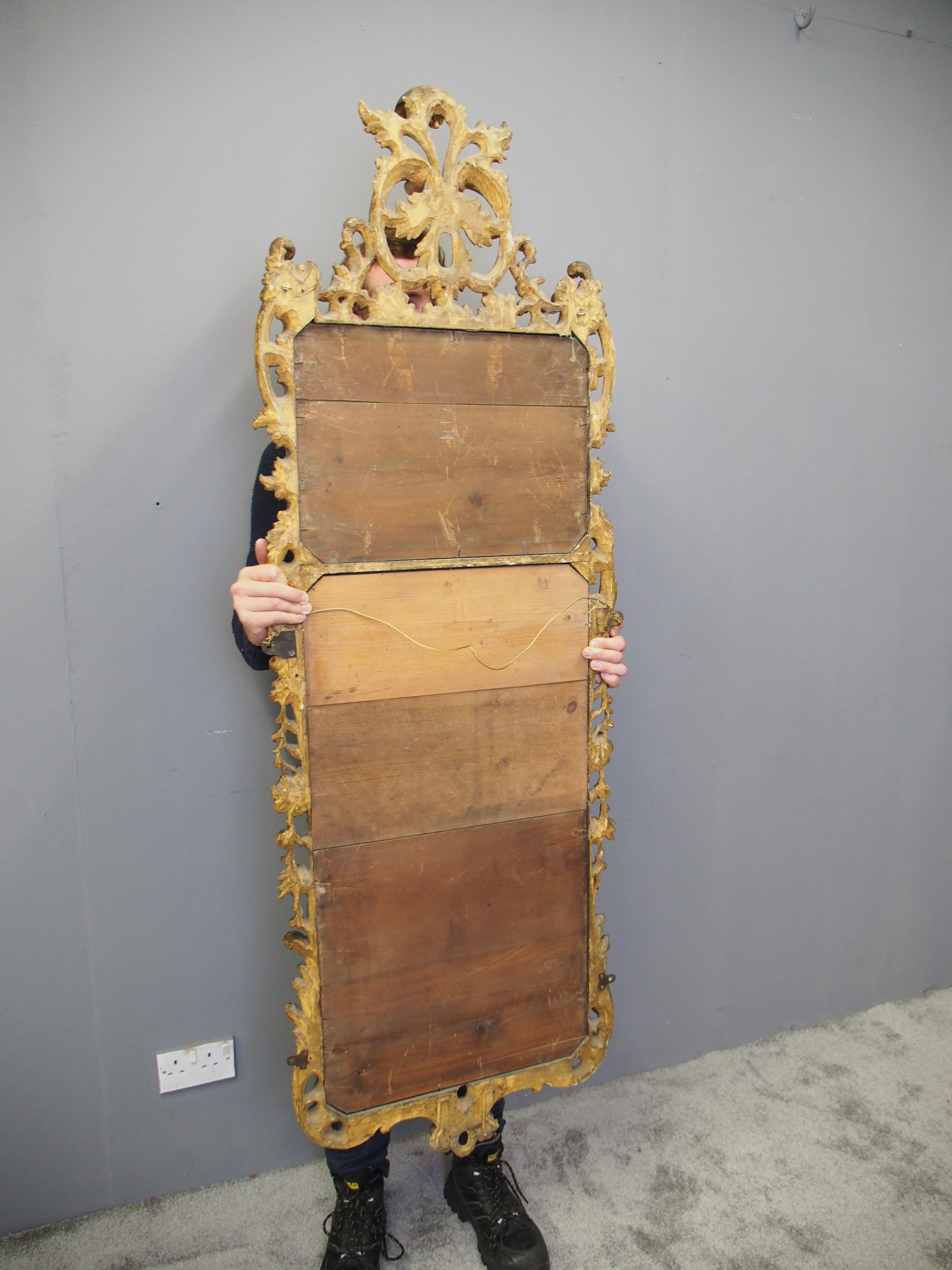 Pair of Large Carved Giltwood Wall Mirrors 4