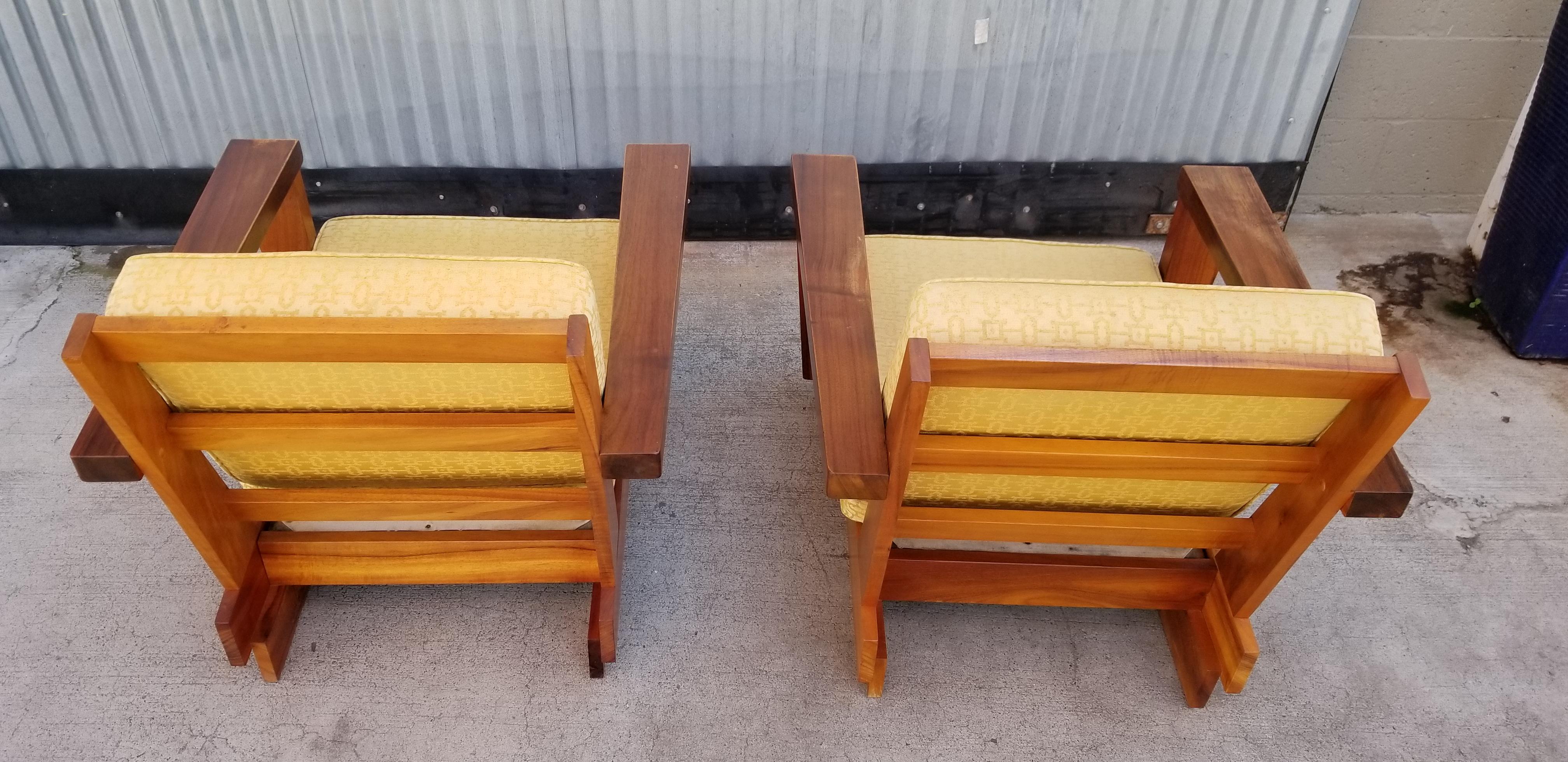 Lounge Chairs Hand Carved in Solid Koa 4
