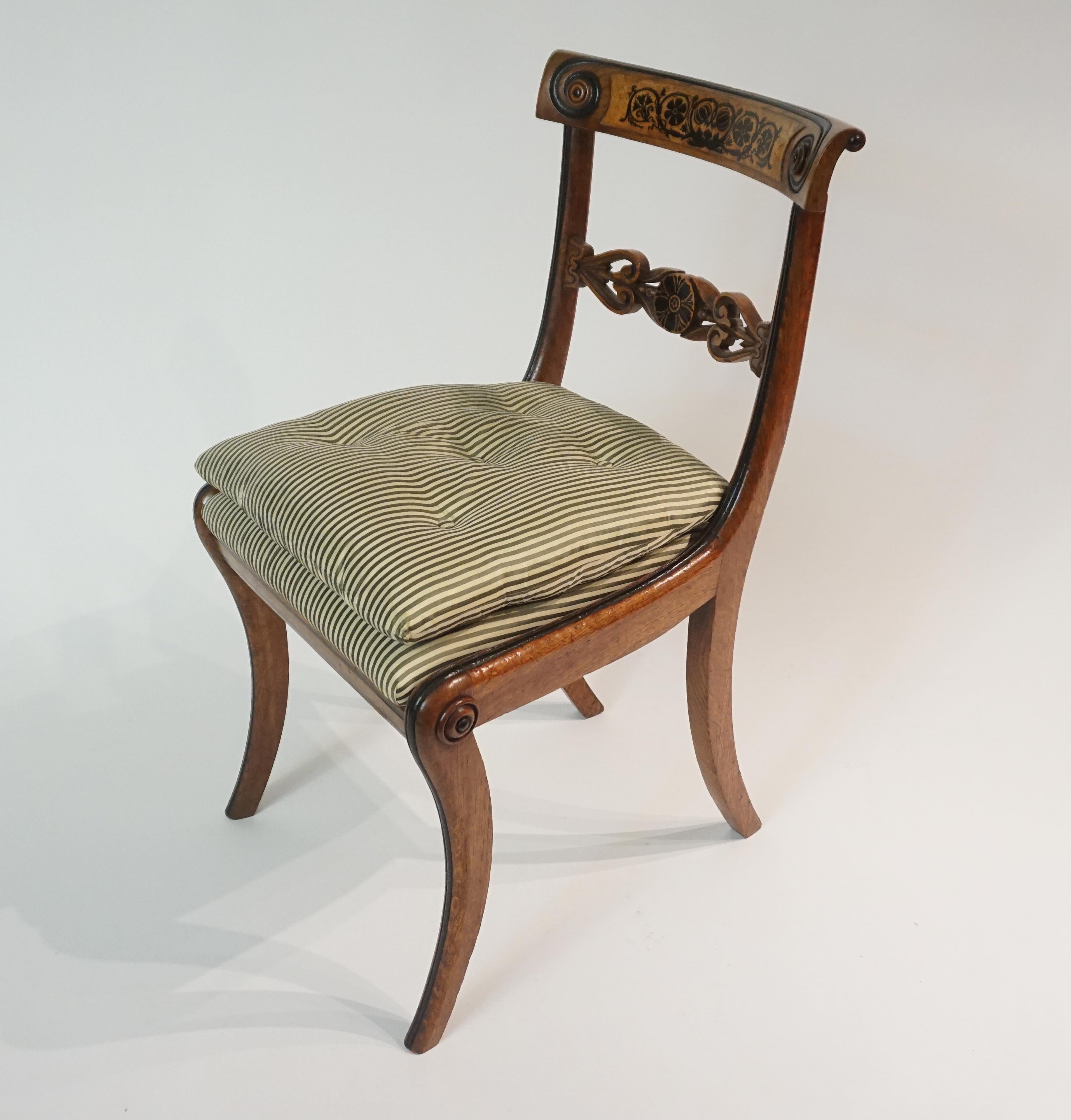 Chairs by George Bullock, Set of 4, England, 1816 2