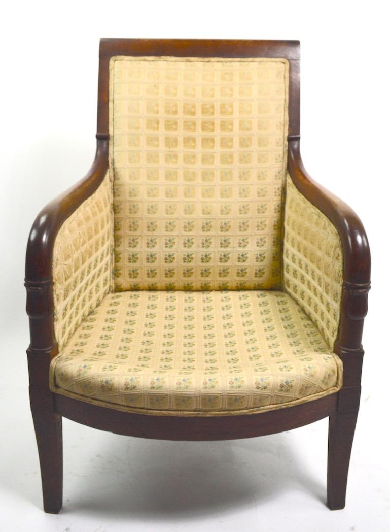 19th Century Empire Tub Chair For Sale 6
