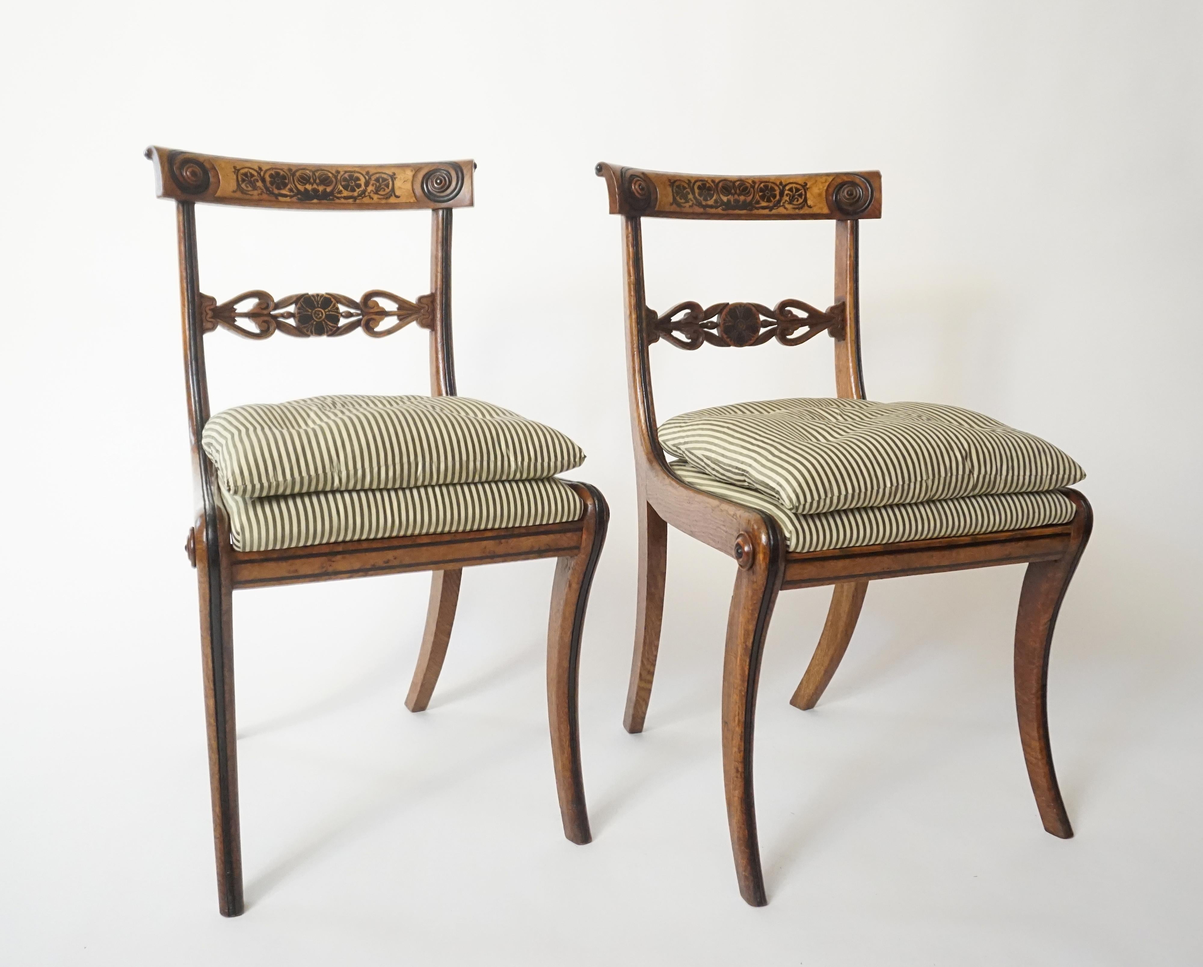 Chairs by George Bullock, Set of 4, England, 1816 4
