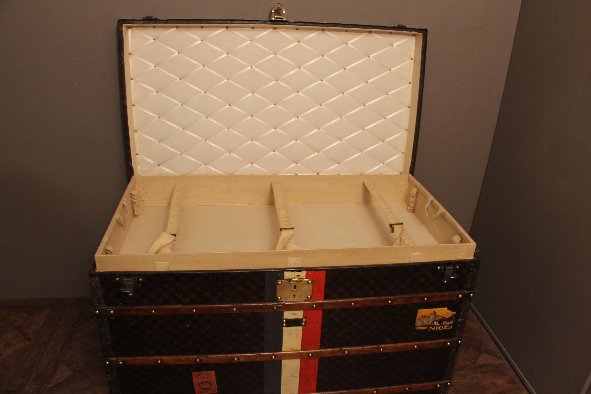 1890s Large Checkered Louis Vuitton Trunk, Malle Louis Vuitton 7