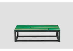 Table basse Iro en frêne teinté vert et vert océan par Jo Nagasaka