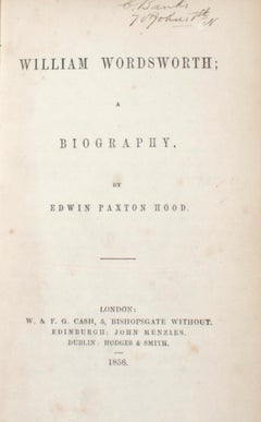 « Une Biographie de William Wordsworth » par Edwin Paxton Hood, 1856