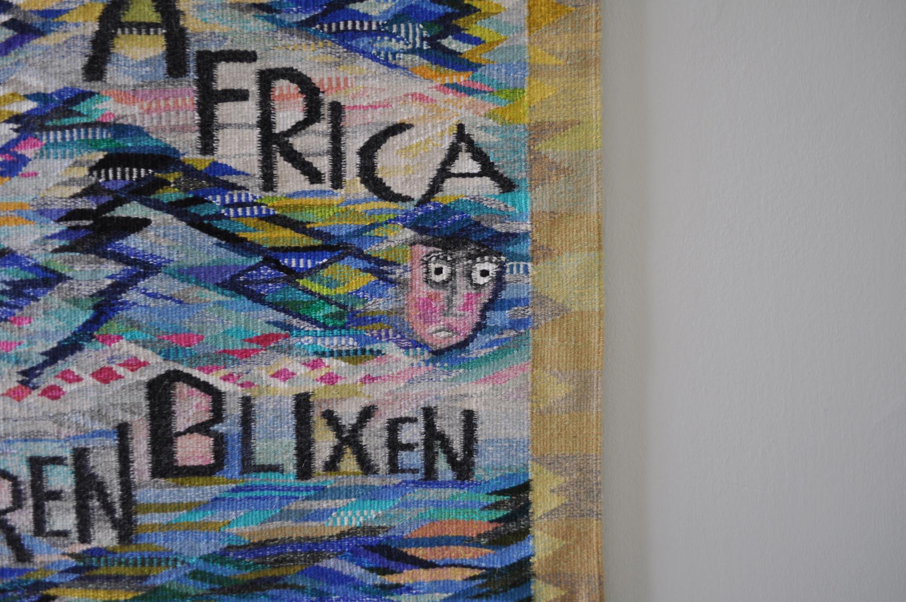 Tapestry weaving by the Danish artist Mette Birckner. 
Title: 