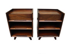 Pair of Mid-Century Modern Cherry Night Stands by Edmond J. Spence