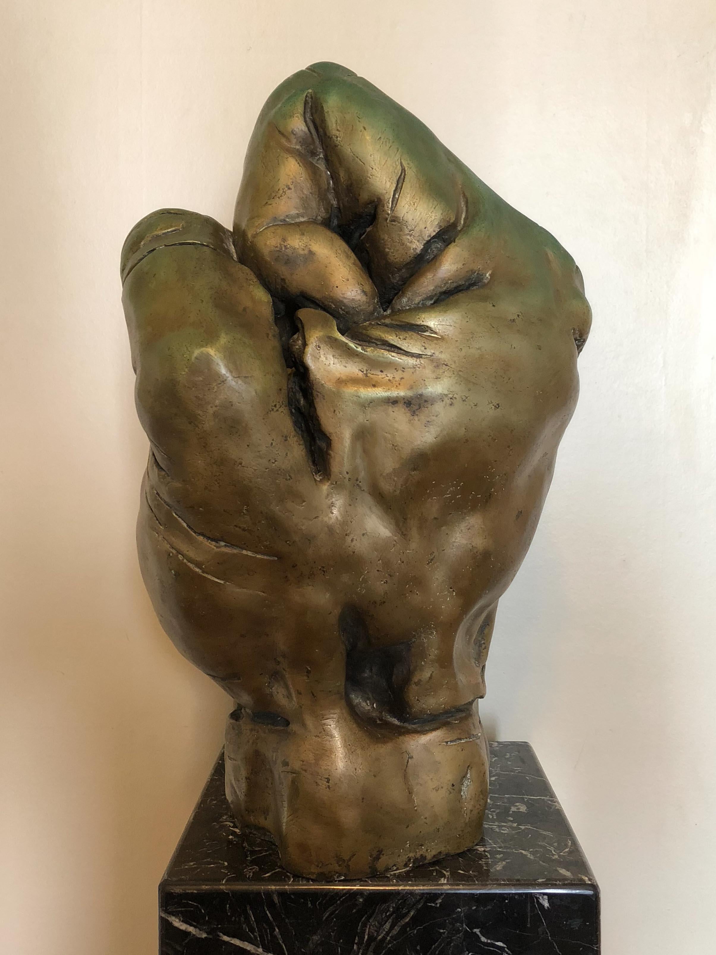 Modern Fist Bronze by Hans Jörg Limbach For Sale