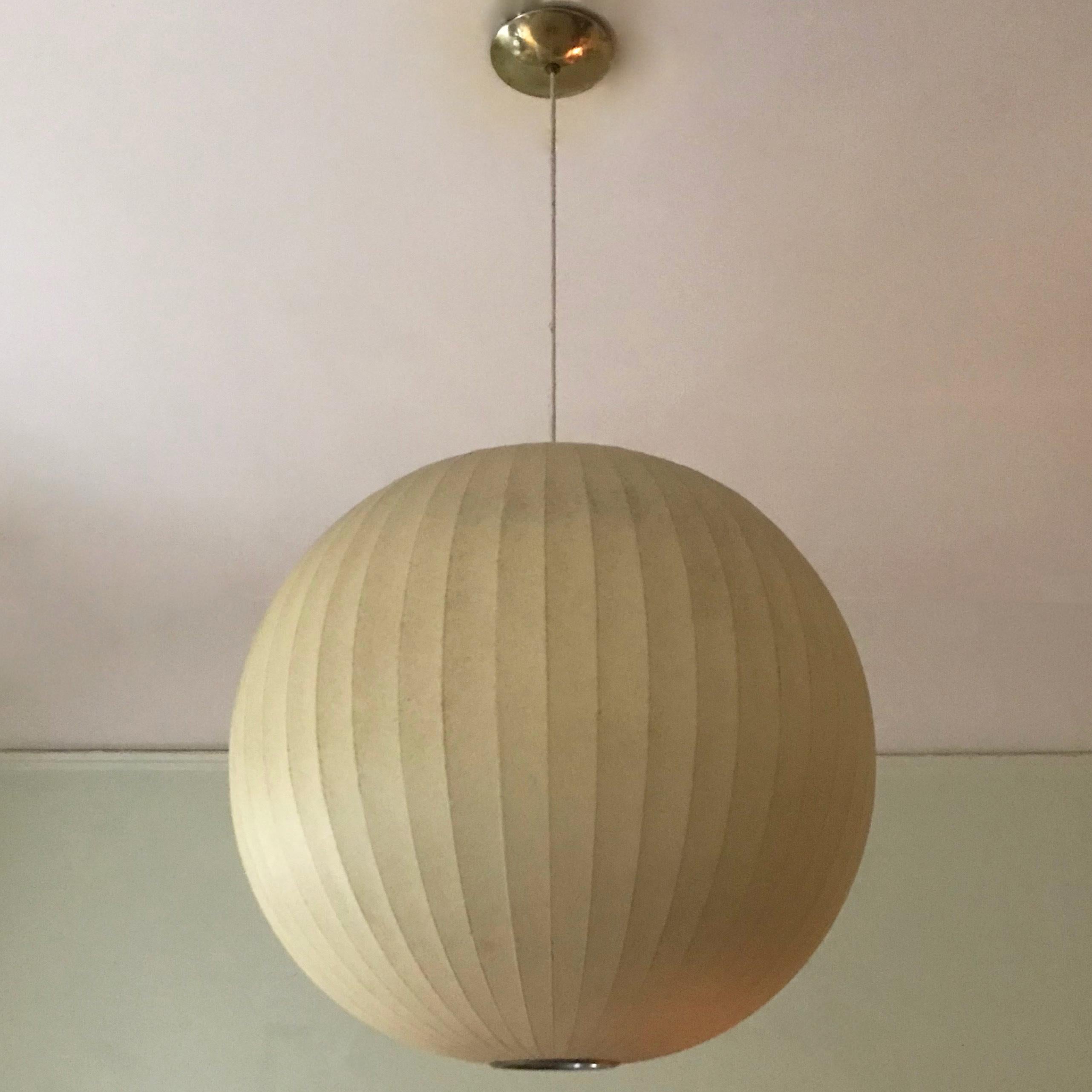 Mid-Century Modern Large George Nelson Bubble Sphere Pendant Light