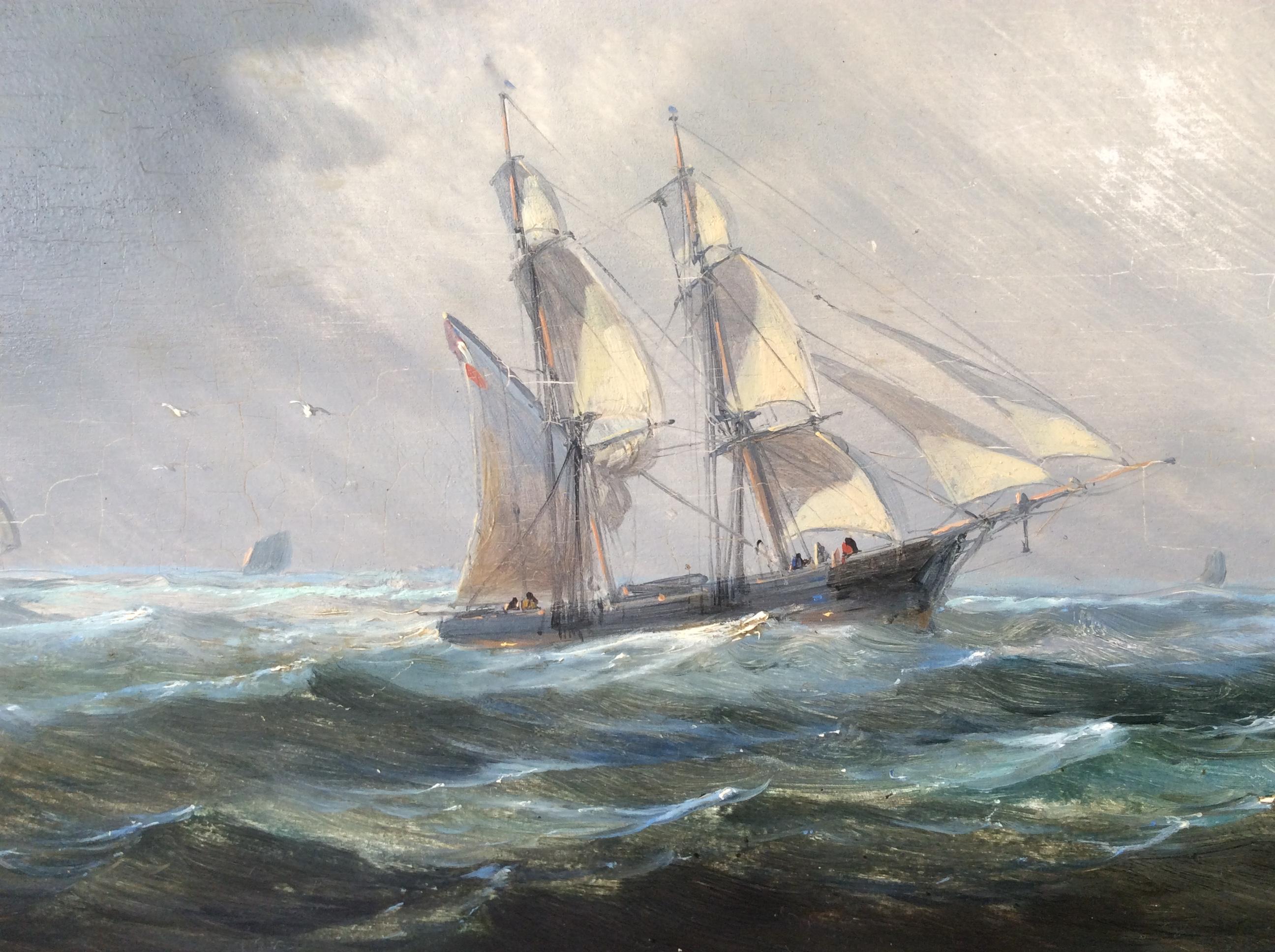 Other Painting Marine style of Carl Frederik Sørensen For Sale