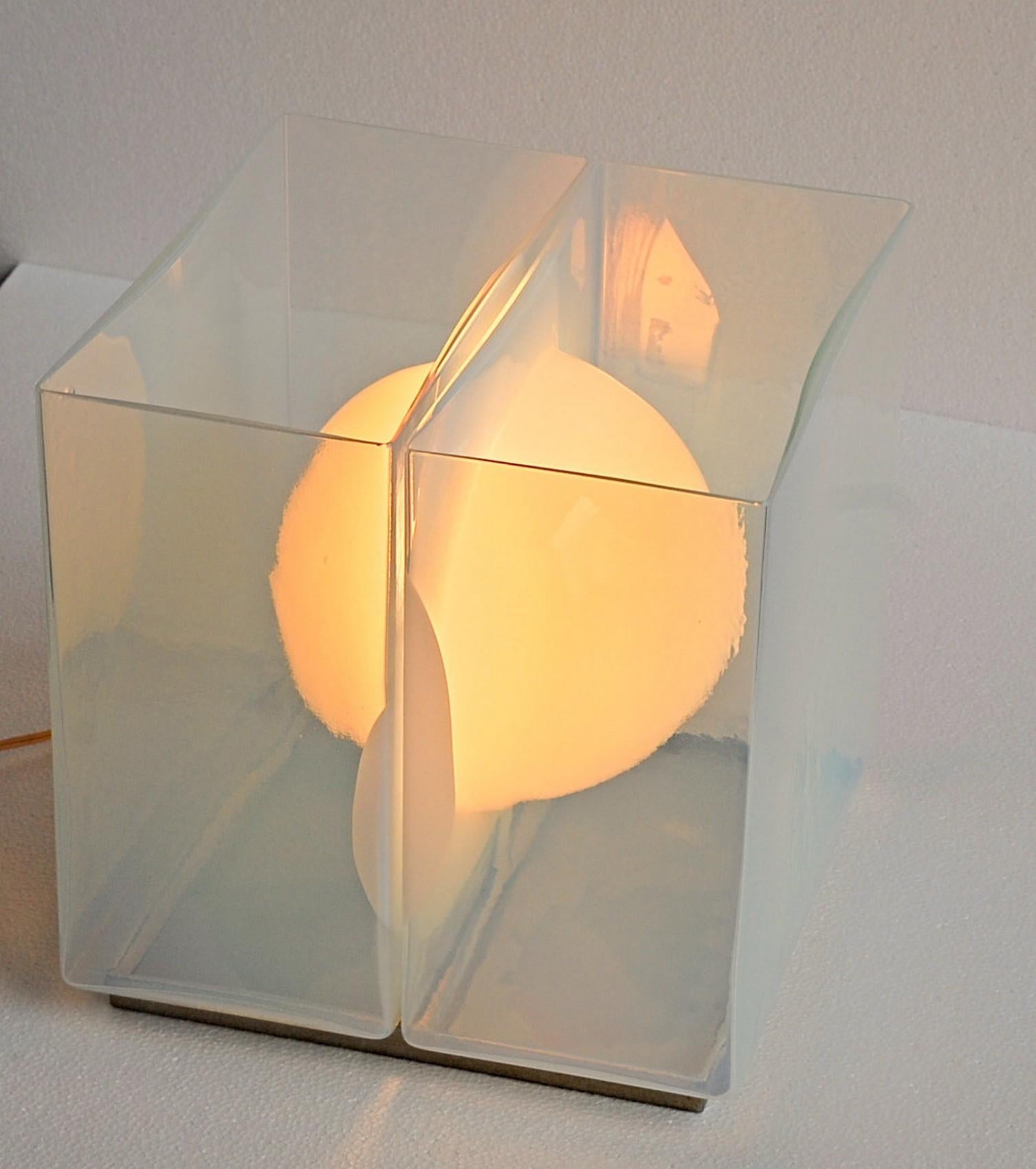 Mid-Century Modern Carlo Nason for Mazzega, LT323 Opaline and Lattimo Glass, Designer Inspiration