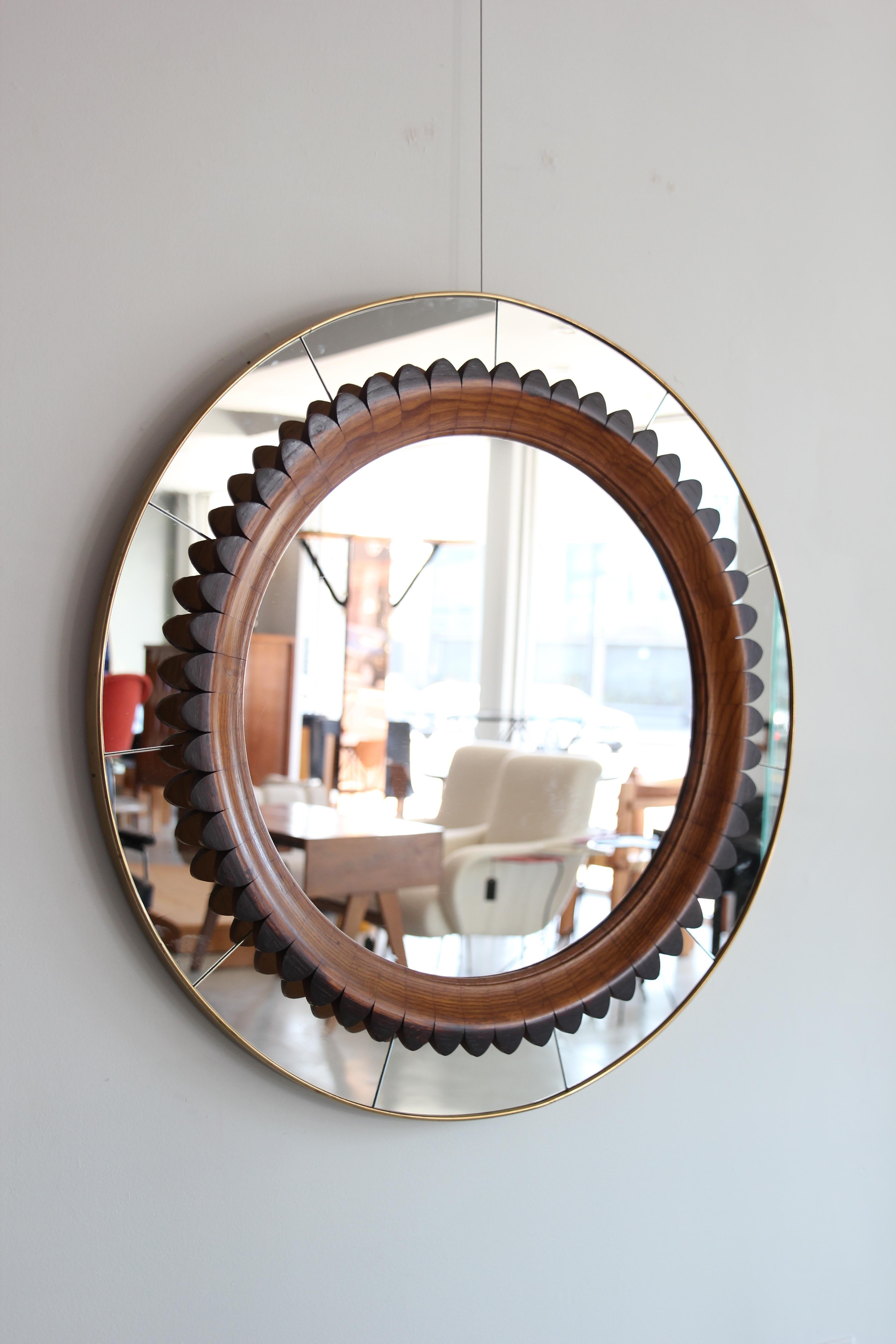 Italian Rare Mirror by Fratelli Marelli