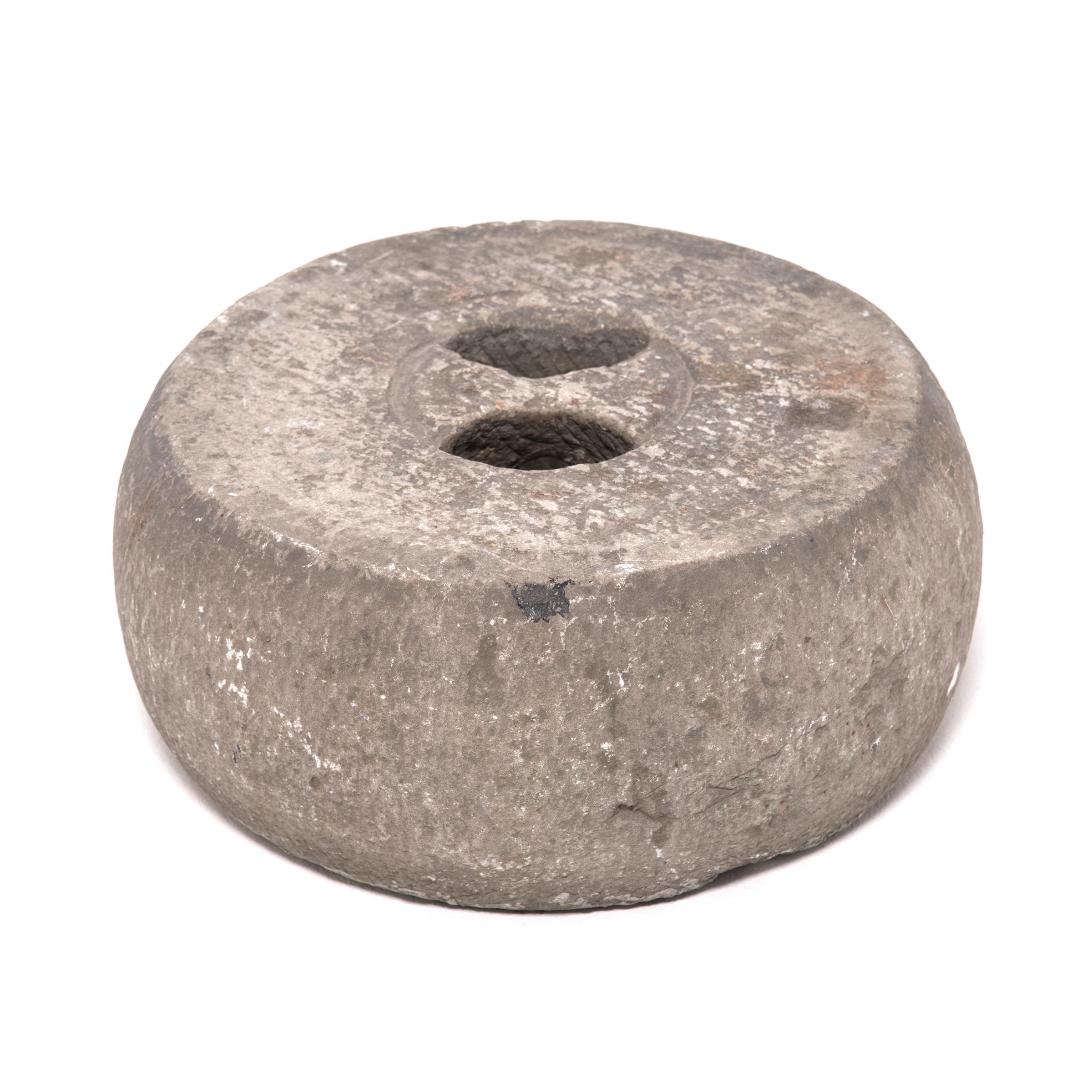 Qing Round Martial Arts Weight, c. 1850 For Sale
