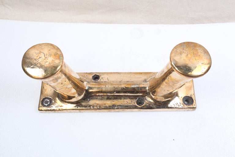 Very Large and Rare Brass Ship's Cleats For Sale at 1stdibs