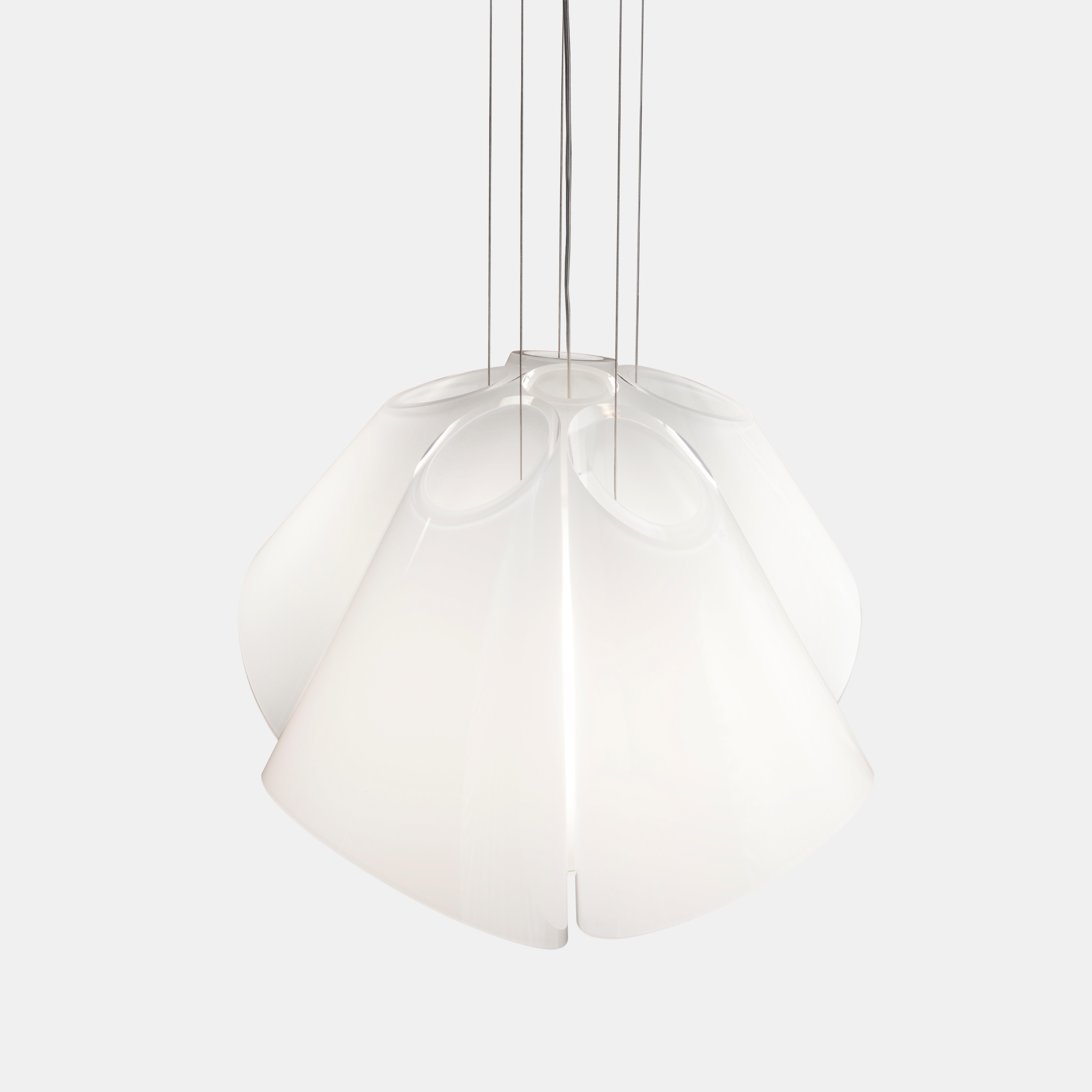 European Established & Sons Superconic White Pendant Light by Matali Crasset For Sale