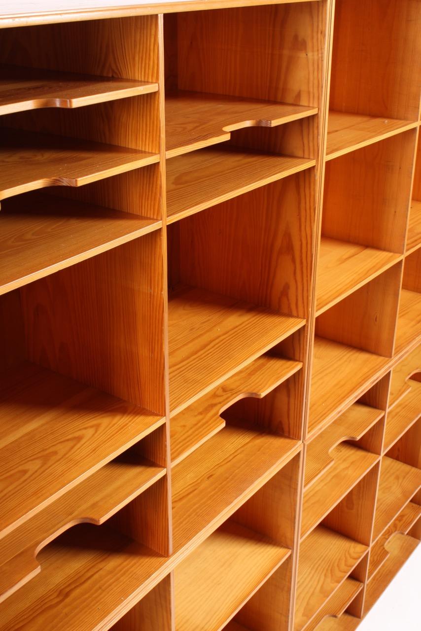 Danish Set of Four Bookcases in Pine by Mogens Koch