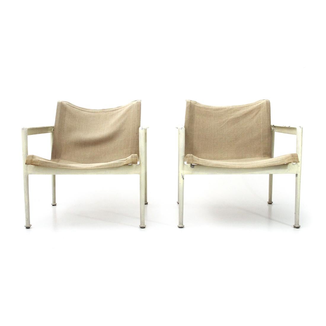 Outdoor 1966 Armchairs by Richard Schultz for Knoll, 1960s, Set of Two In Fair Condition In Savona, IT