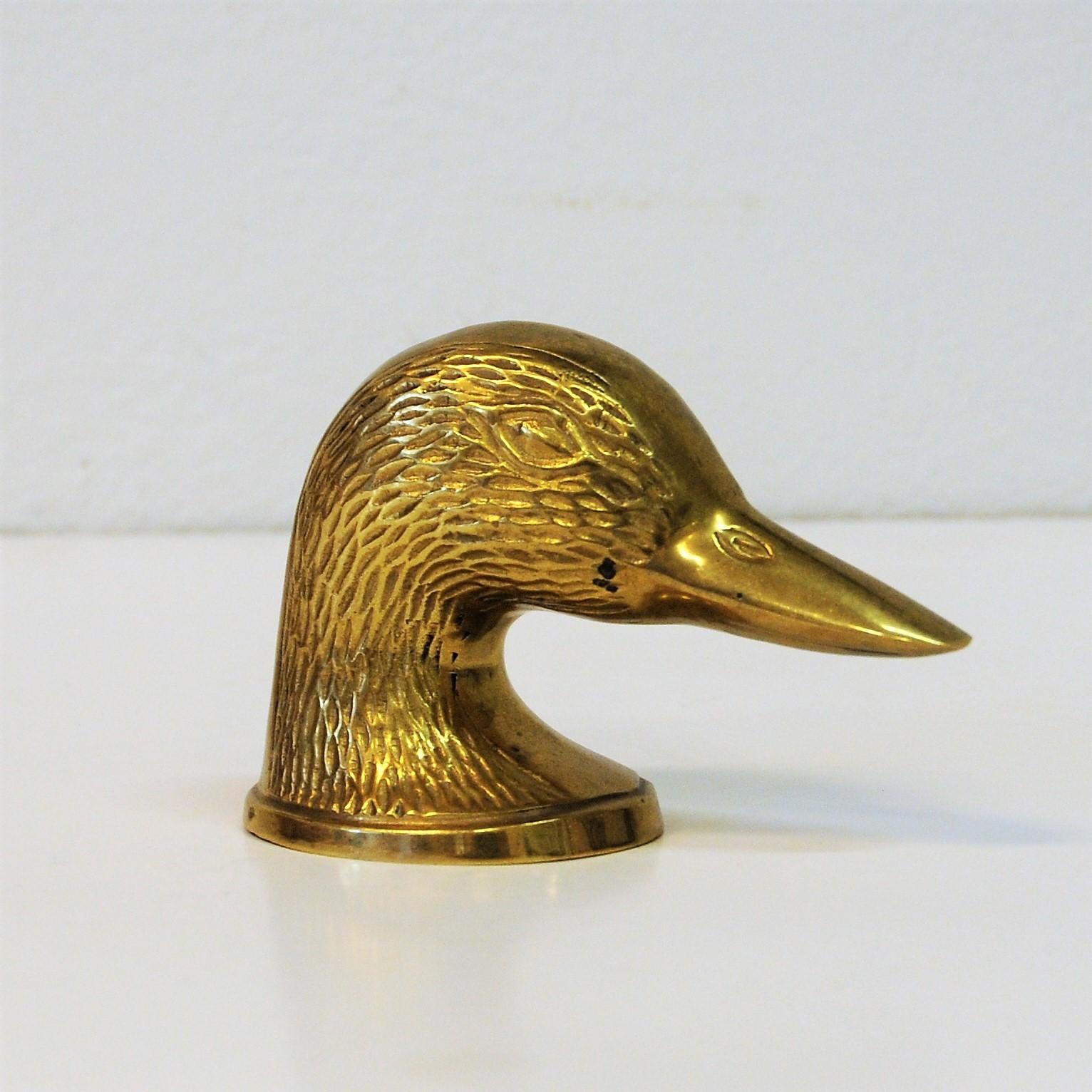 brass duck head bottle opener