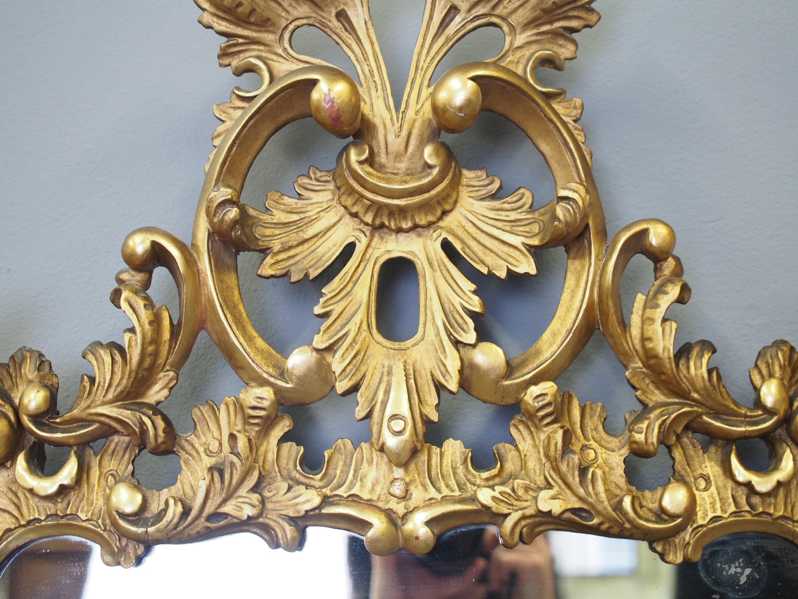 Pair of Large Carved Giltwood Wall Mirrors In Good Condition In Edinburgh, GB