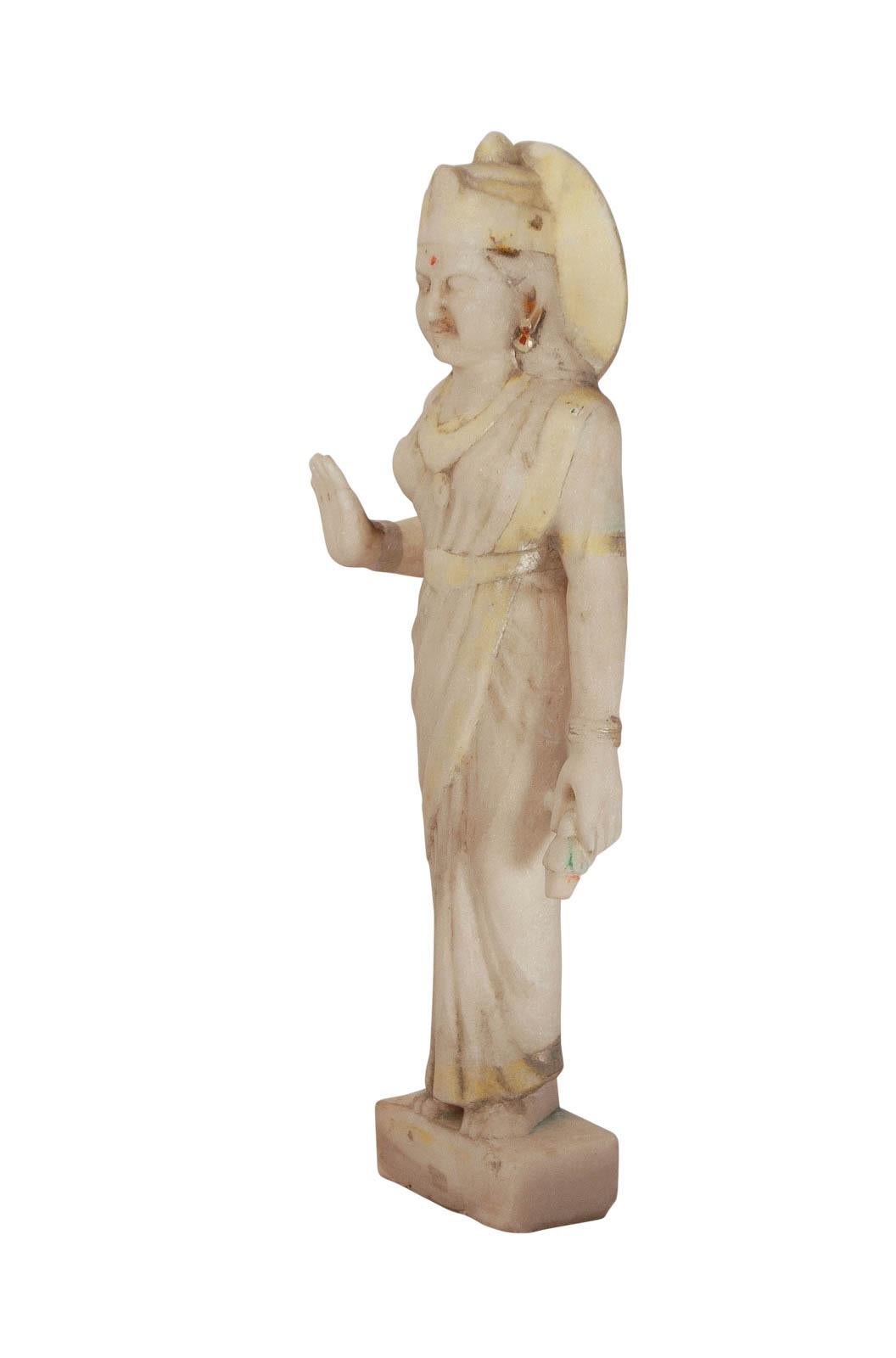 Indian Marble Statute of a Goddess, India, circa 1900