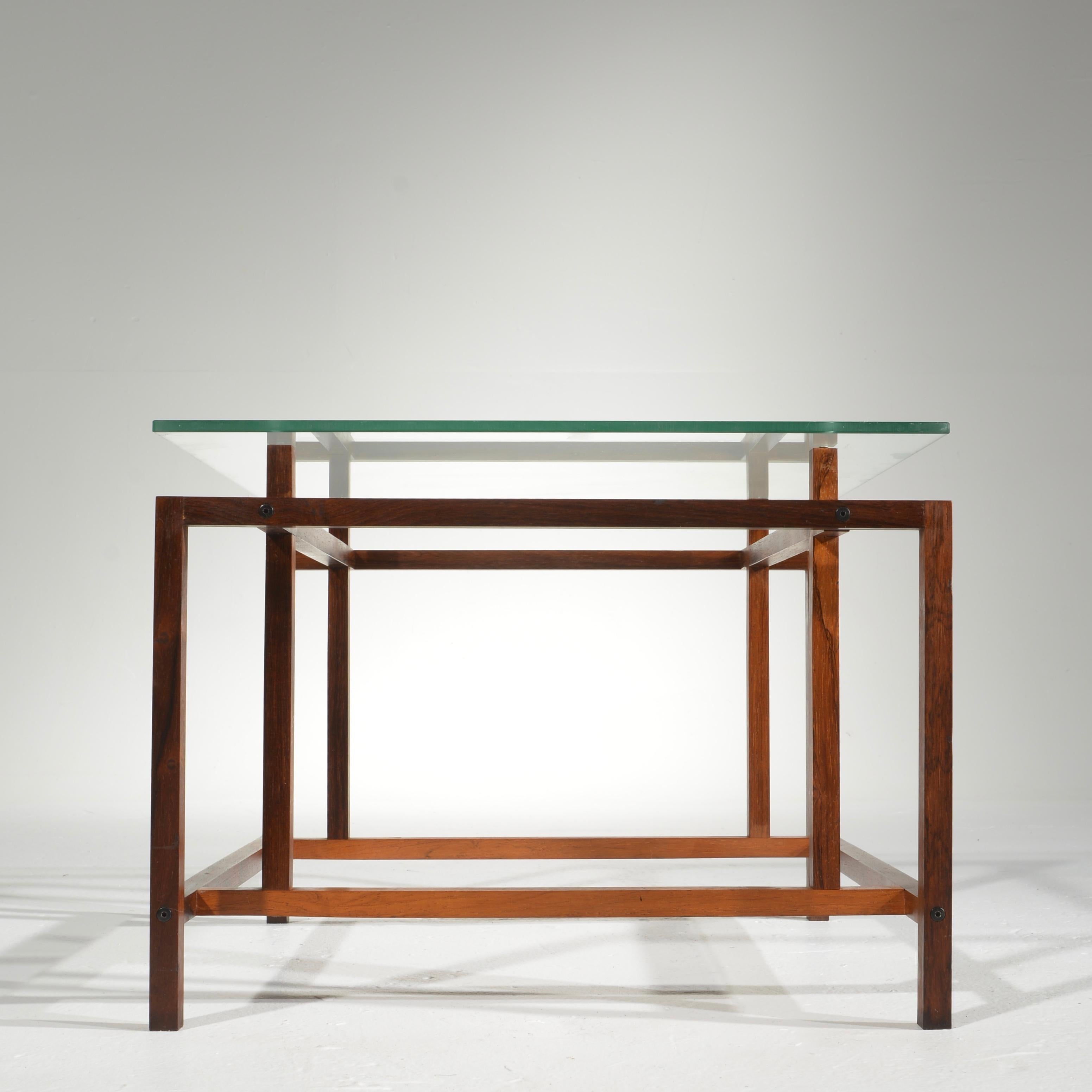 Mid-20th Century Danish Rosewood Side Table by Henning Norgaard for Komfort