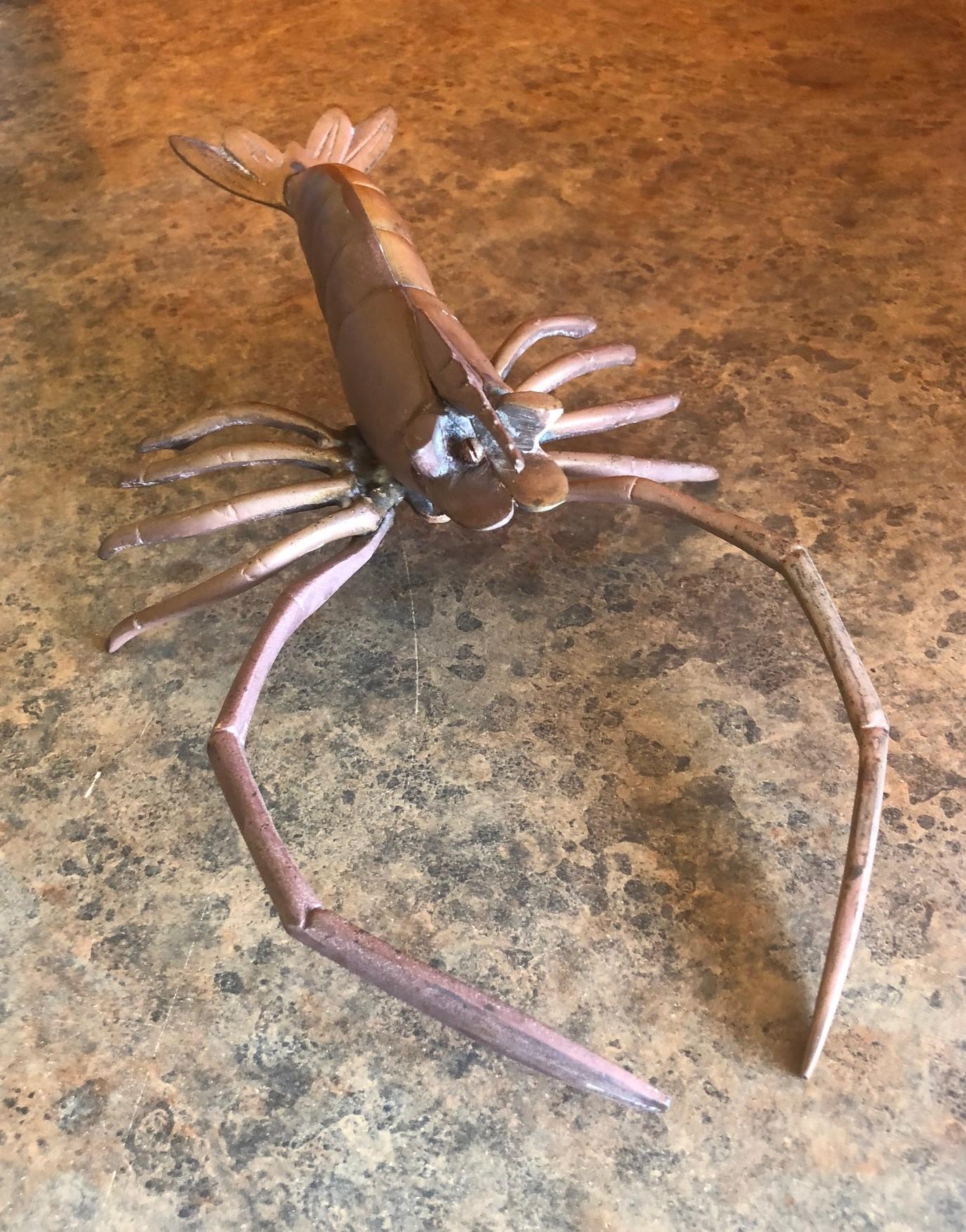 Philippine Brass Lobster Sculpture For Sale
