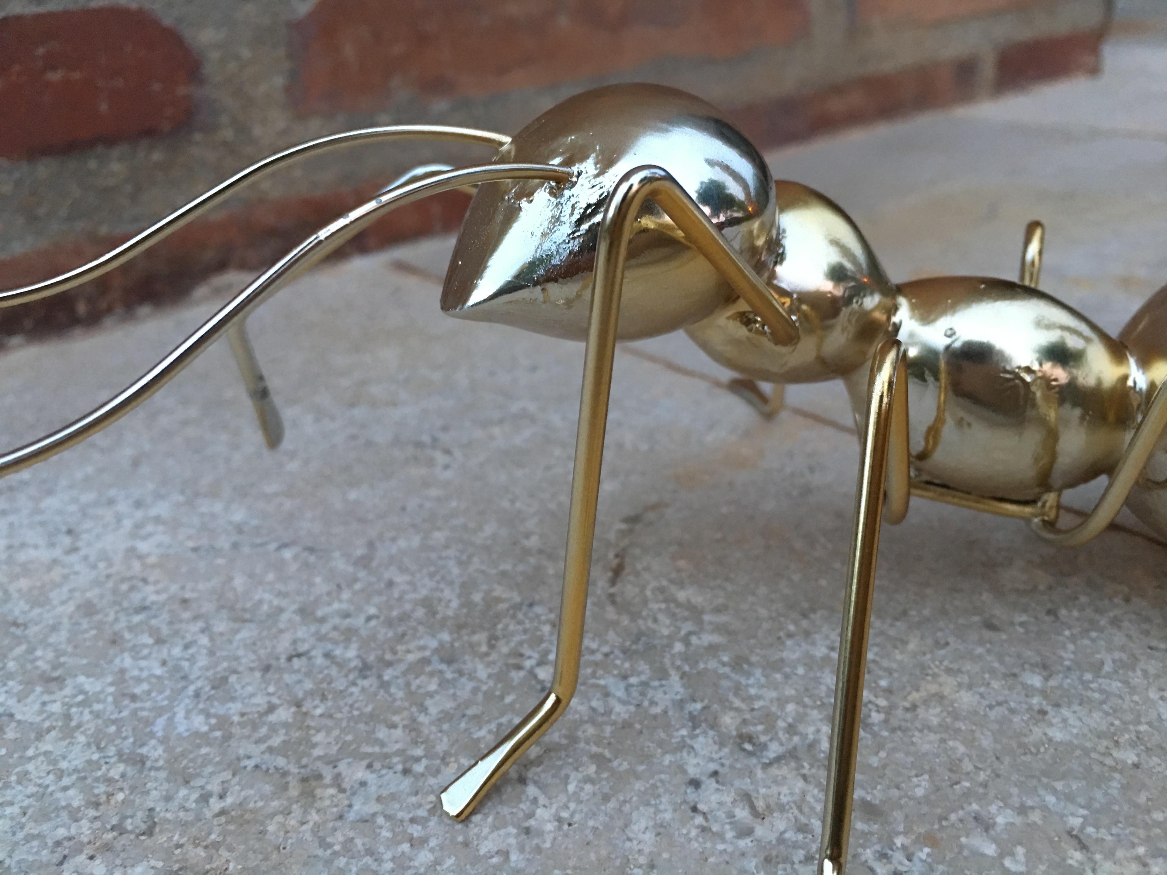 Italian 20th Pair of Decorative Metal Ants