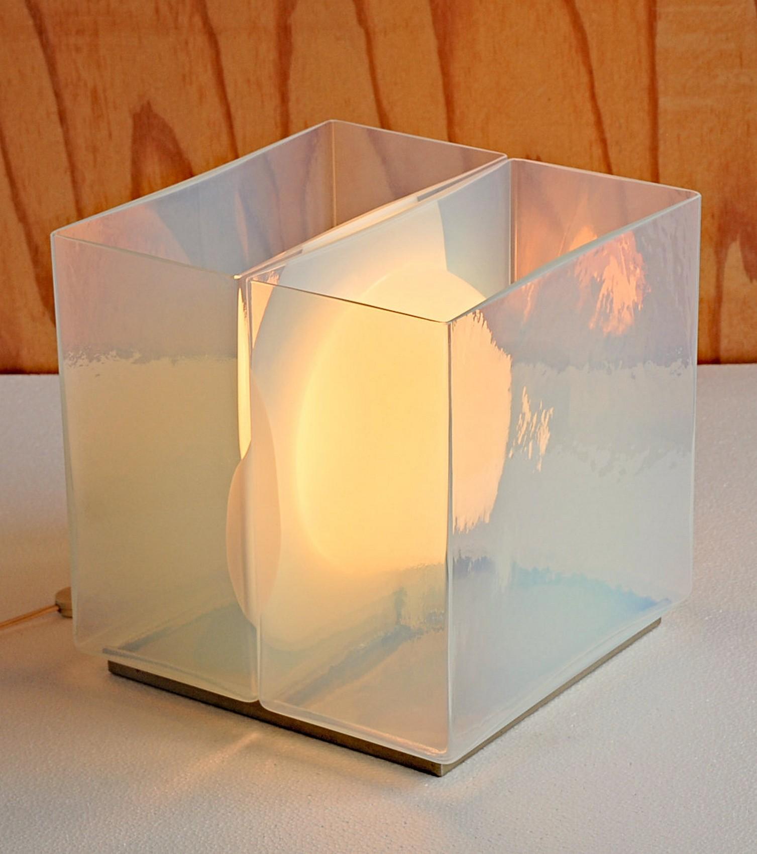 Art Glass Carlo Nason for Mazzega, LT323 Opaline and Lattimo Glass, Designer Inspiration