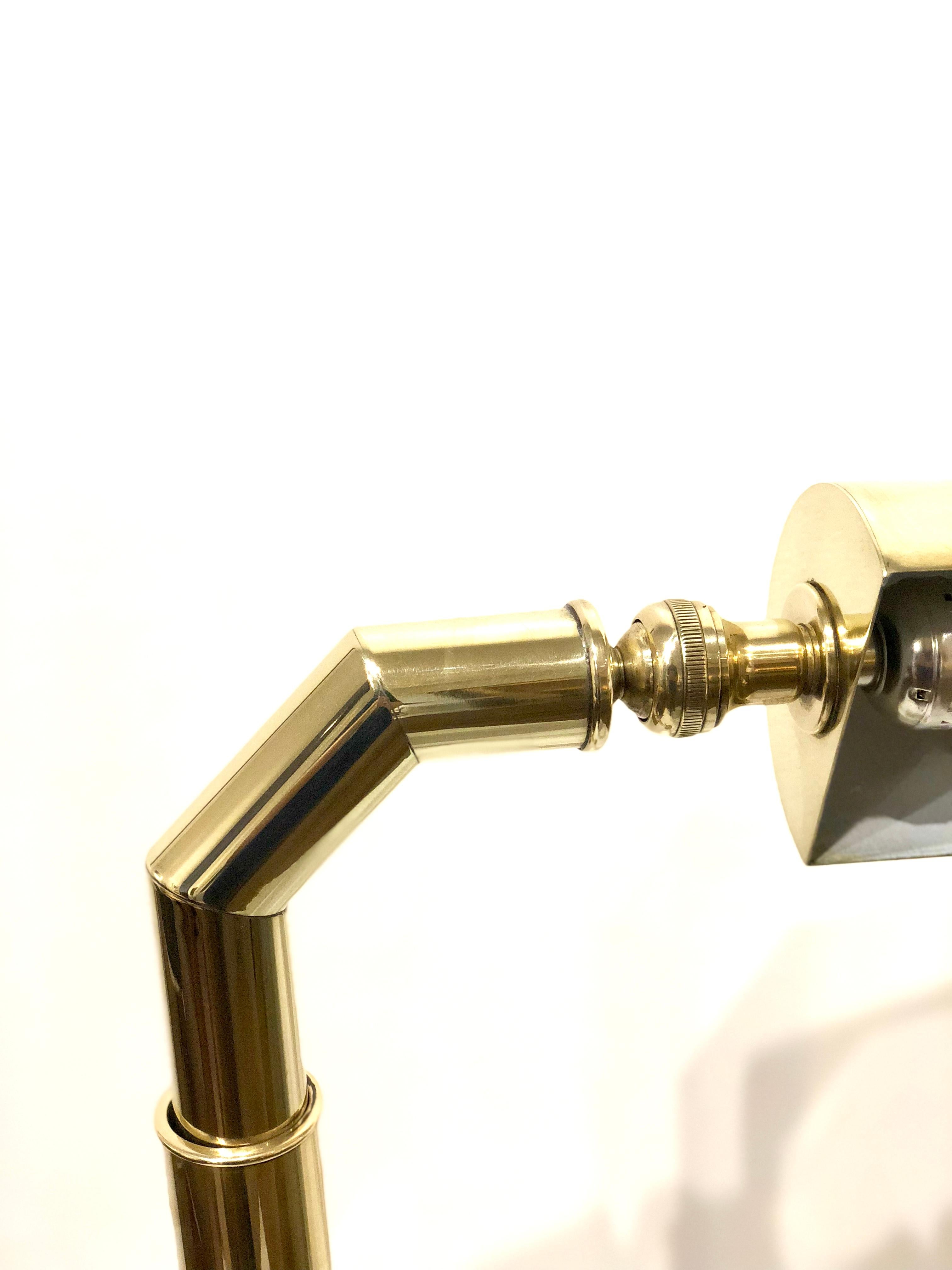 Polished Brass Multi-Directional Rare Floor Lamp 1
