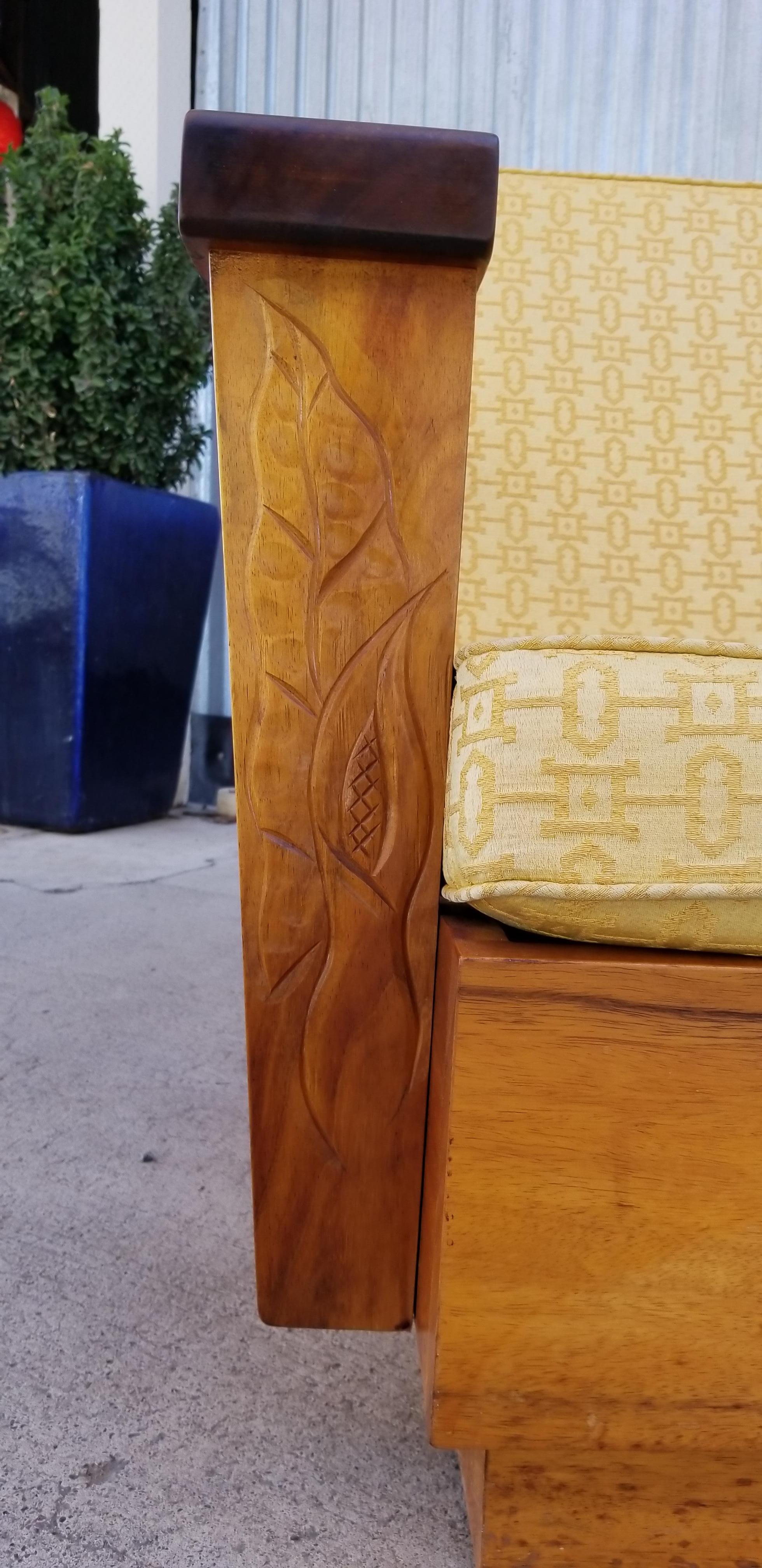 Hardwood Lounge Chairs Hand Carved in Solid Koa