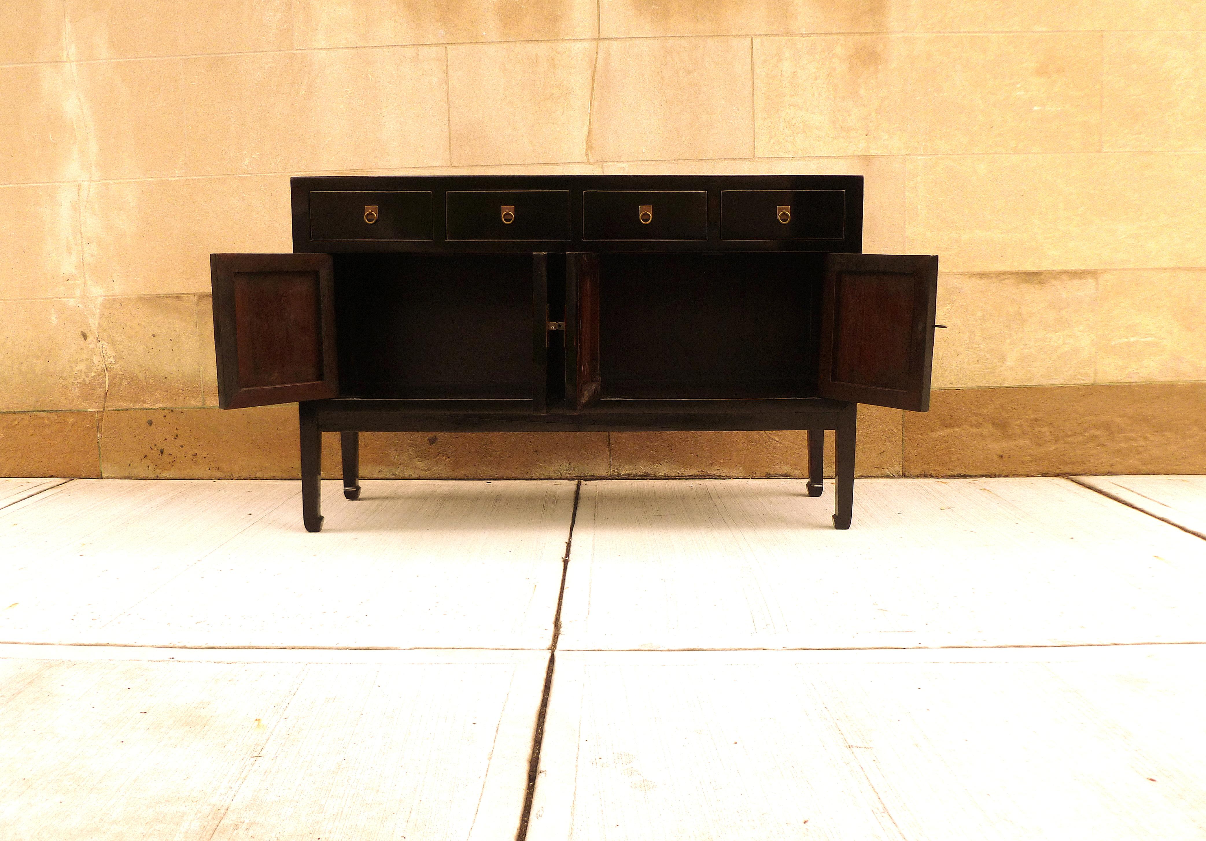 Fine Black Lacquer Sideboard or Console Table 1