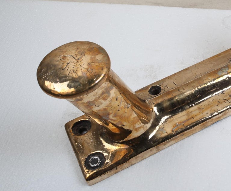 Very Large and Rare Brass Ship's Cleats For Sale at 1stdibs