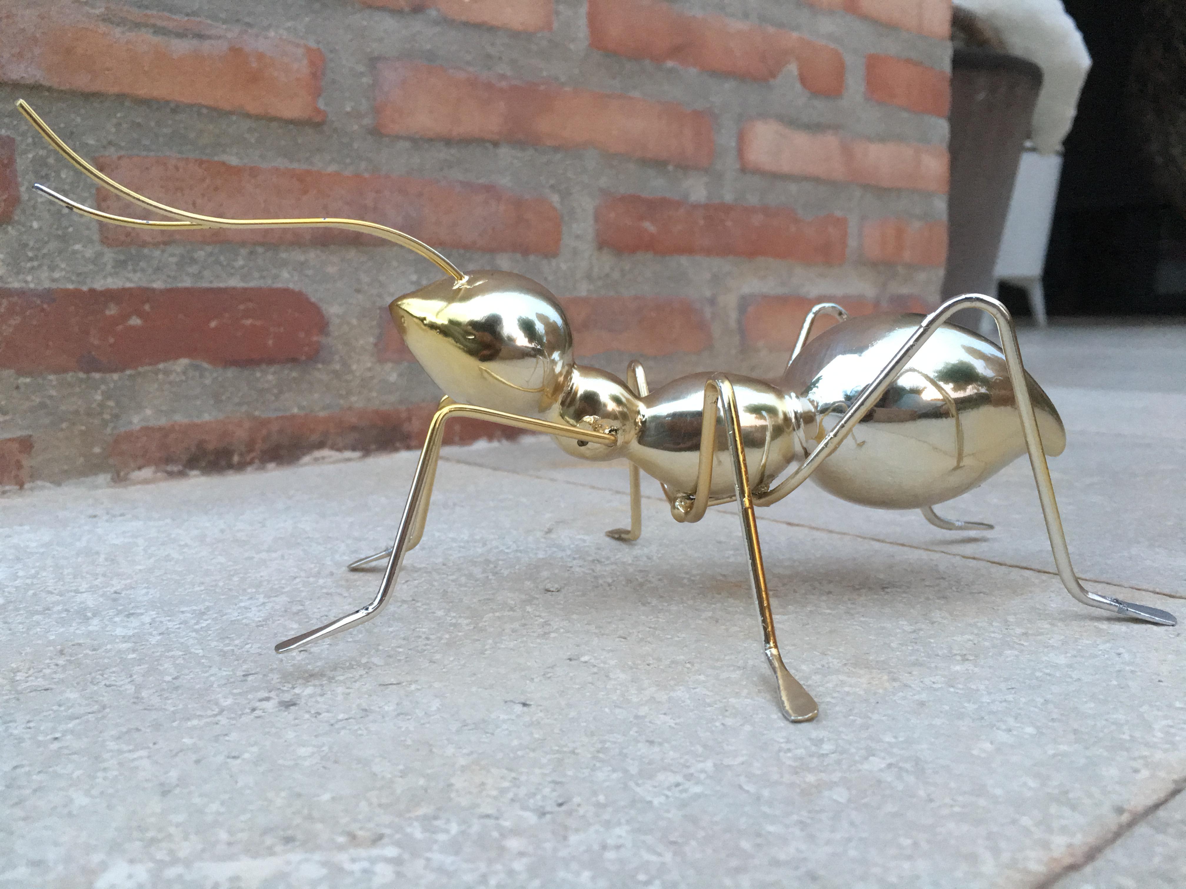 20th Century 20th Pair of Decorative Metal Ants