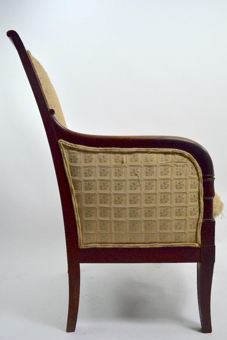 19th Century Empire Tub Chair For Sale 3