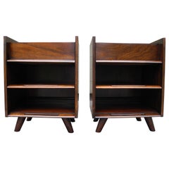 Pair of Mid-Century Modern Cherry Night Stands by Edmond J. Spence