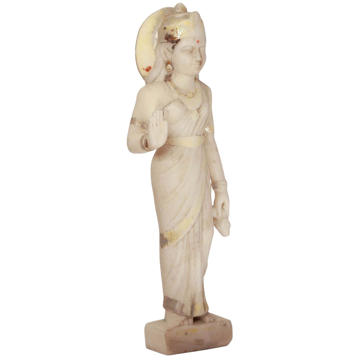 Marble Statute of a Goddess, India, circa 1900