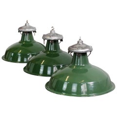 Vintage Munitions Factory Lights by Benjamin, circa 1940s