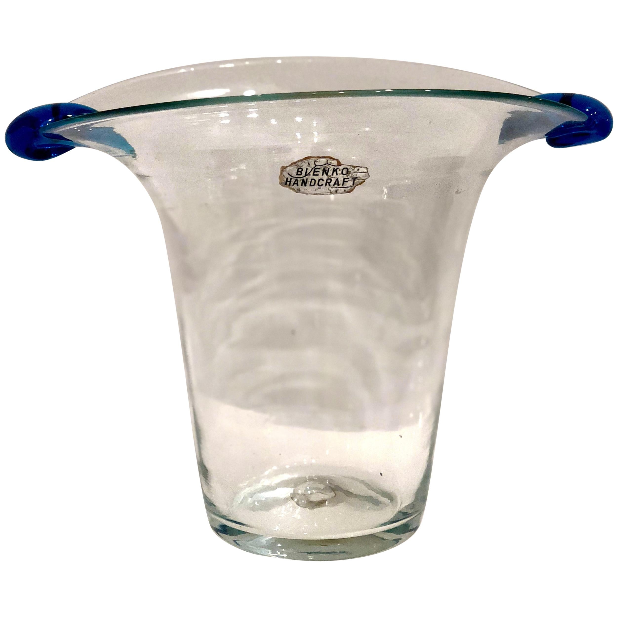 Blenko Handcrafted Midcentury Glass Vase