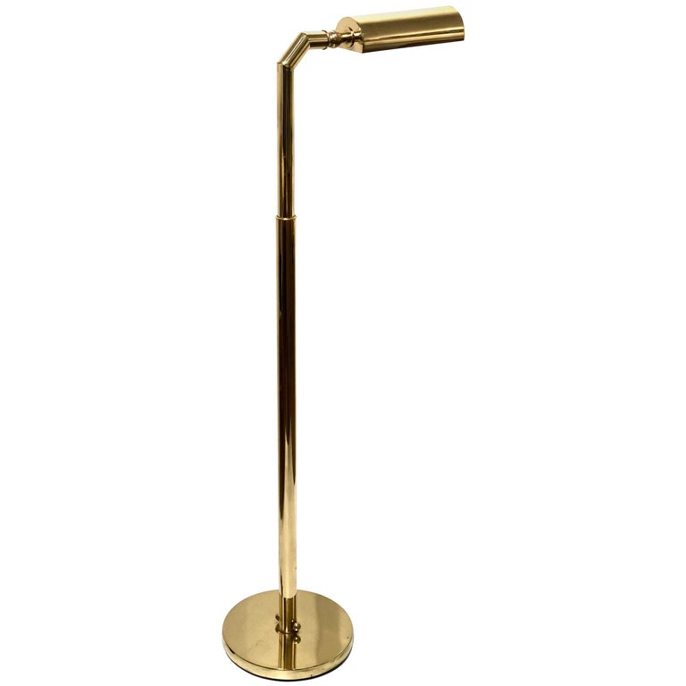 Polished Brass Multi Directional Rare, Multi Directional Floor Lamp