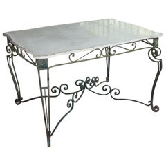 Antique English Art Nouveau Garden Table