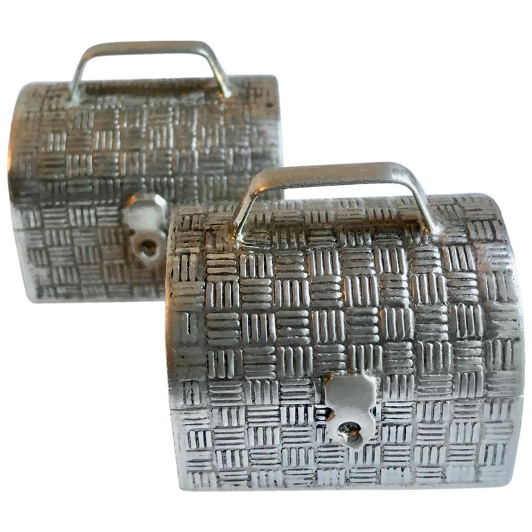 Pair of French Sterling Silver Snuff Pill Boxes For Sale at 1stDibs sterling pill box