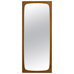 Scandinavian Midcentury Teak Wall Mirror