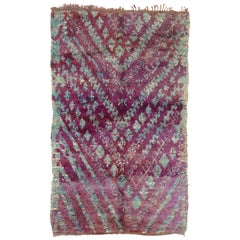 Vintage Purple Beni M
Guild Moroccan Rug with Tribal Style, Berber Moroccan Rug