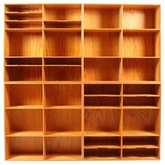 Set of Four Bookcases in Pine by Mogens Koch