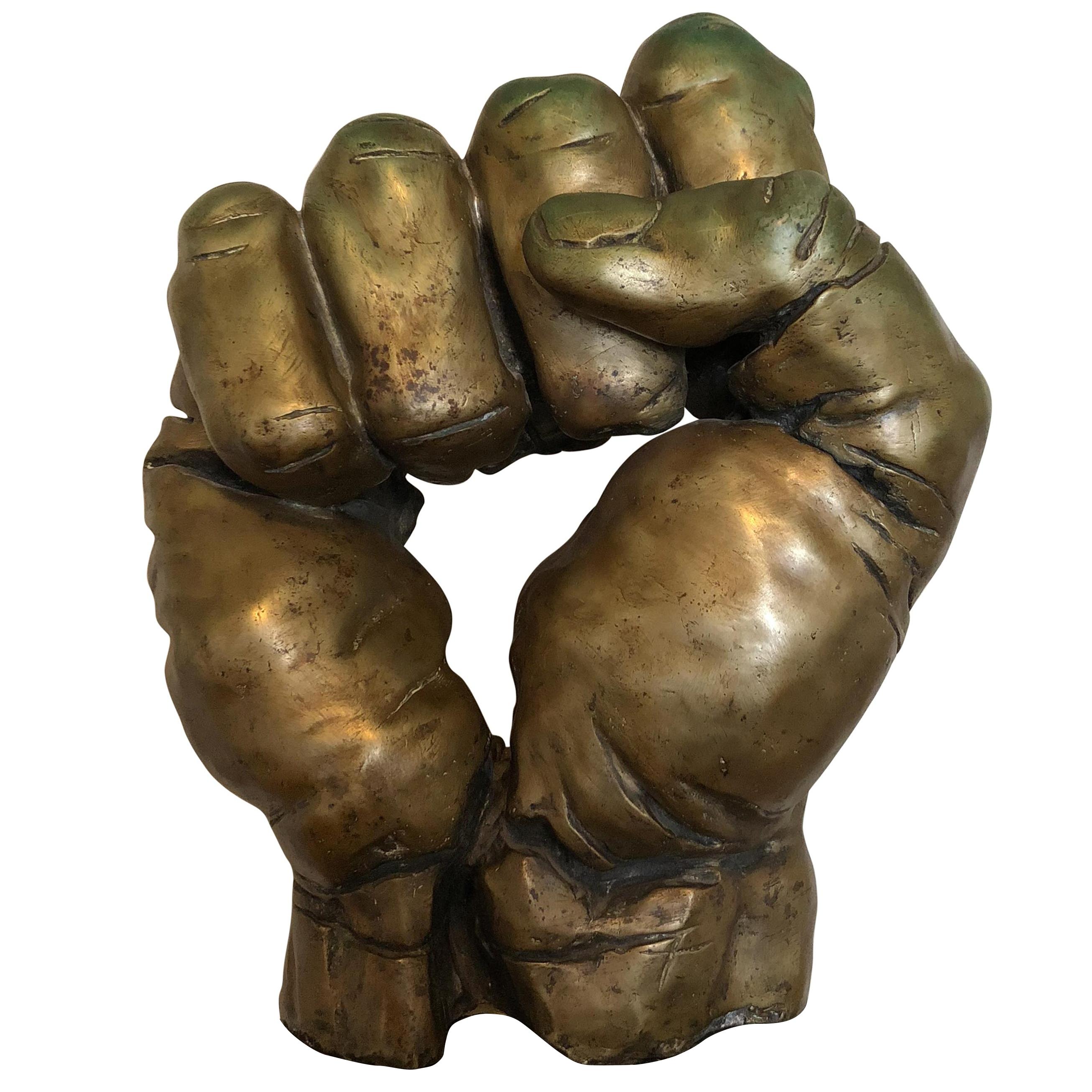 Fist Bronze by Hans Jörg Limbach For Sale