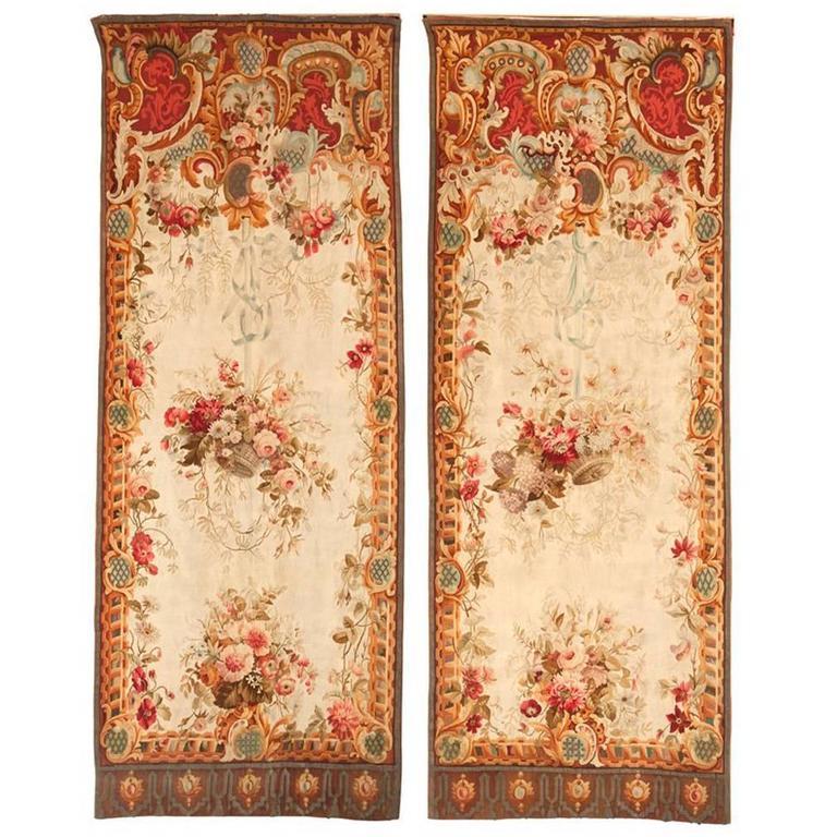 Pair of 19th Century French Aubusson Tapestries