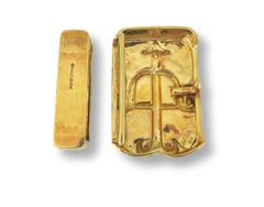 David Webb Fibbia da cintura in oro con zodiaco del Sagittario, anni '70