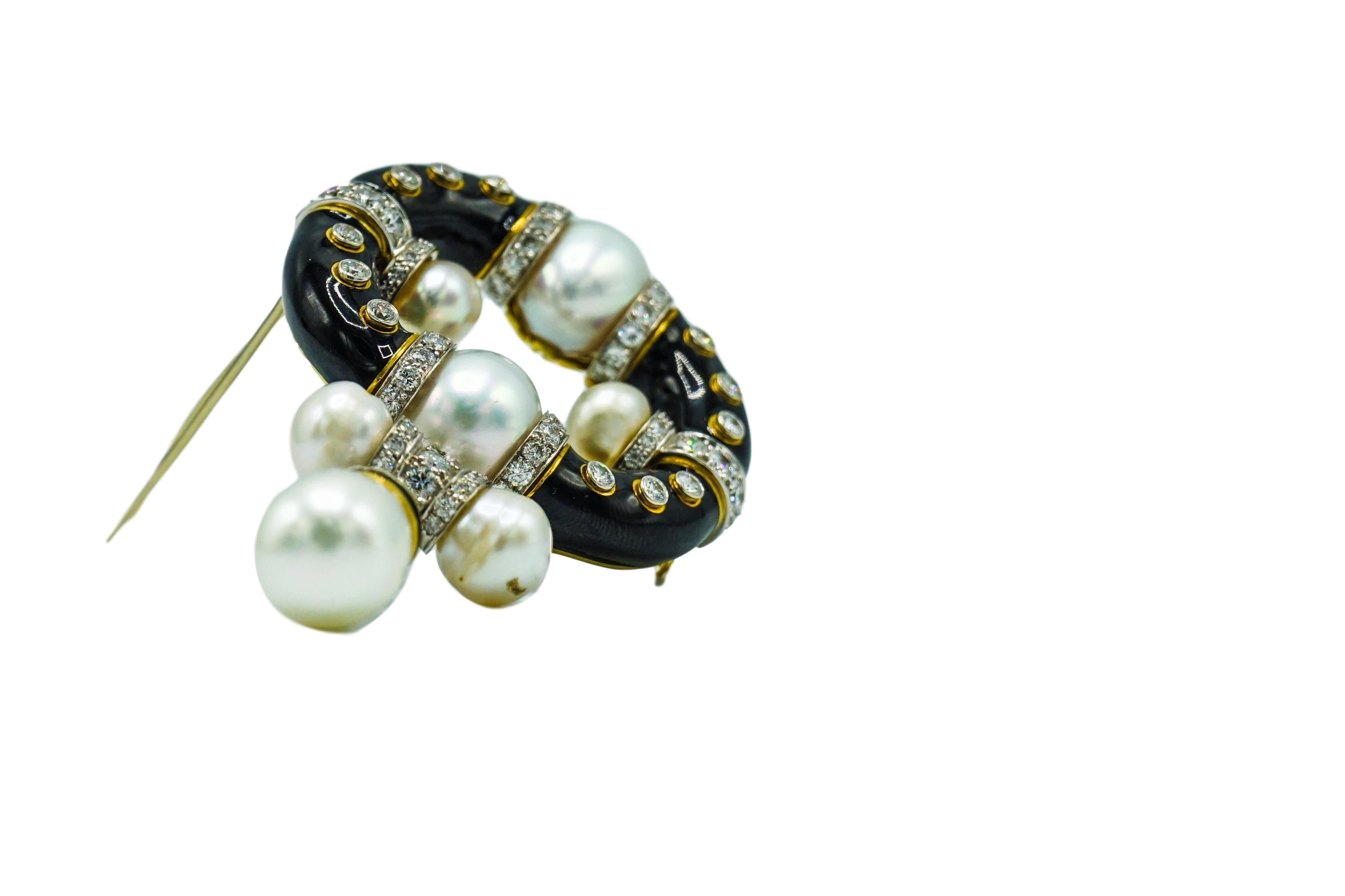 David Webb South Seas Cultured Pearls In Excellent Condition In New York, NY