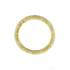 David Webb Texturiertes zweireihiges Diamantband