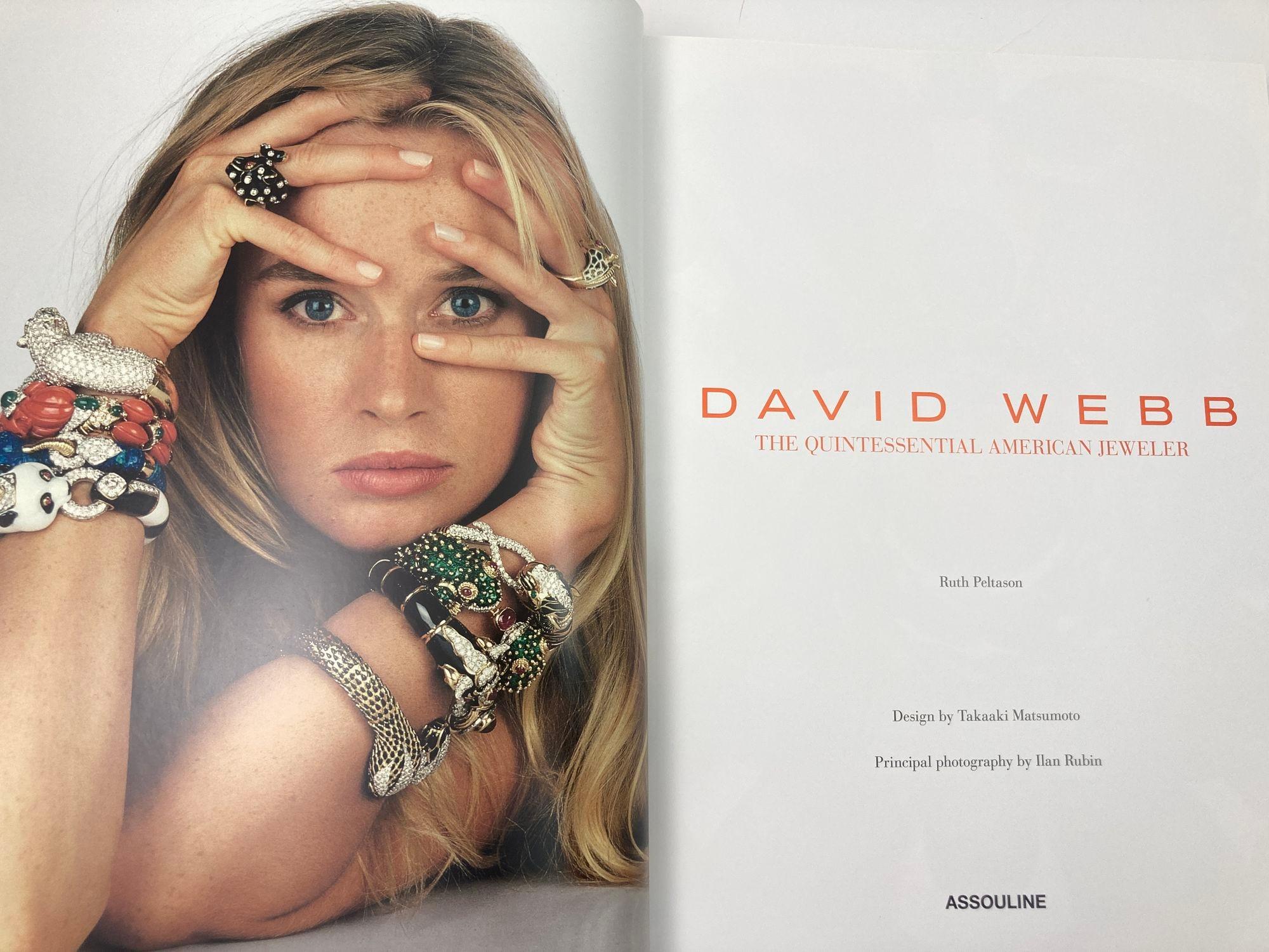 Paper David Webb The Quintessential American Jeweler Hardcover Book by Ruth Peltason For Sale